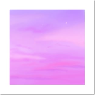 Purple Sky Aesthetic Dusk Posters and Art